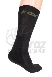 Fox Black Socks 3 Pack 44-47 – Fox Fekete Zokni
