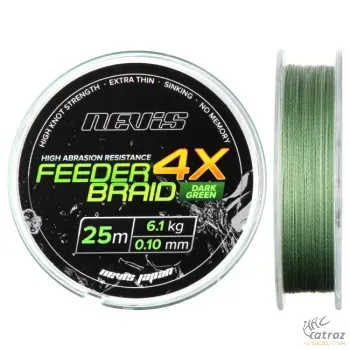 Nevis Feeder Braid 4X 0,10mm 25 méter 10lb - Nevis Fonott Előkezsinór