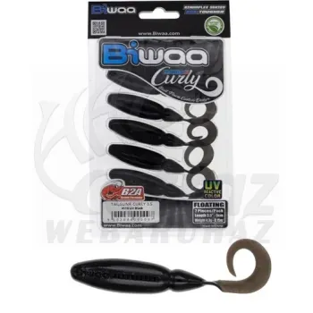 Biwaa Tailgunr Curly 2.5" 110 UV Black - Biwaa Gumihal 6.3cm