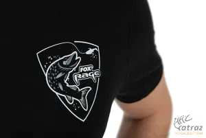 Fox Rage Limited Edition Pike Black T-Shirt Méret: S - Csuka Mintás Horgász Póló