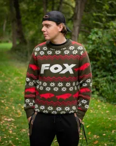 Fox Xmas Jumper 2XL - Fox Kötött Karácsonyi Pulóver