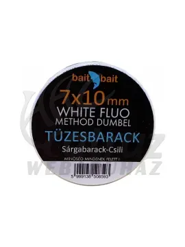 BaitBait Flou Method Dumbel White Wafter Tüzes Barack