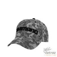 Shimano Cap Grey Camo - Shimano Camo Szürke Baseball Sapka