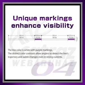 Varivas Avani Sea Bass Max Power PE X9 150m #1.0 23lbs White Purple - Varivas fonott zsinór