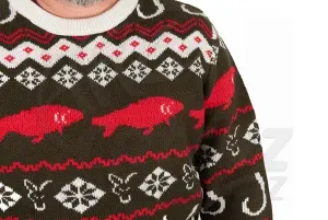 Fox Xmas Jumper S - Fox Kötött Karácsonyi Pulóver
