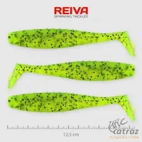 Reiva Flat Minnow Shad Zöld Flitter Gumihal - Reiva Műcsali 12,5 cm 3 db/csomag