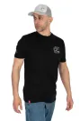 Fox Rage Limited Edition Zander Black T-Shirt Méret: L - Süllő Mintás Horgász Póló