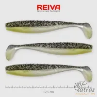 Reiva Flat Minnow Shad Fekete-Ezüst Gumihal - Reiva Műcsali 12,5 cm 3 db/csomag