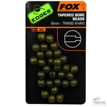 Fox Edges Gumigolyó 6 mm - Fox Tapered Bore Beads
