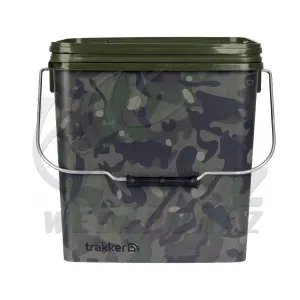 Trakker 13 Ltr Camo Square Container inc Tray – Horgász Vödör Tálcával