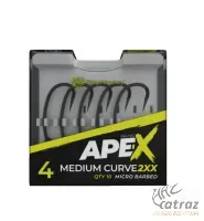 RidgeMonkey RM-Tec Ape-X Medium Curve 2XX Barbed Méret: 6 - RidgeMonkey Erősített Pontyozó Horog