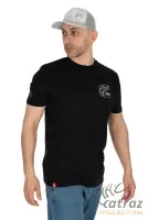 Fox Rage Limited Edition Zander Black T-Shirt Méret: 2XL - Süllő Mintás Horgász Póló