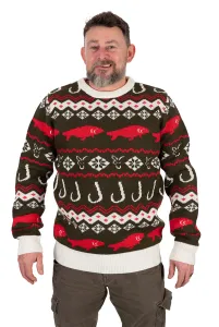 Fox Xmas Jumper L - Fox Kötött Karácsonyi Pulóver