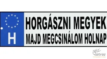 Tréfa Rendszám Horgászoknak - "Horgászni Megyek"