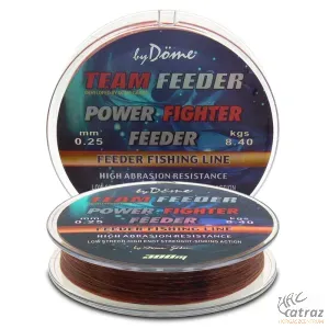 By Döme Team Feeder Power Fighter 300m 0,25mm Monofil Zsinór