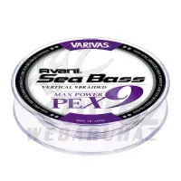 Varivas Avani Sea Bass Max Power PE X9 150m #1.5 33lbs White Purple - Varivas fonott zsinór