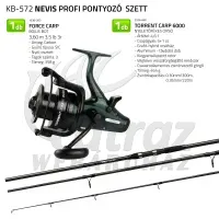 Profi Pontyozó Szett - Nyeletőfékes orsóval és bojlis bottal