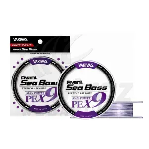 Varivas Avani Sea Bass Max Power PE X9 150m #1.5 33lbs White Purple - Varivas fonott zsinór