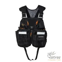 Savage Gear Hitch Hiker Fishing Vest Black - Lebegő Pergető Mellény