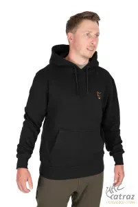 Fox Fekete Narancs Kapucnis Pulóver Méret: 2XL - Fox Collection Hoody B/O