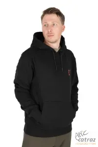 Fox Fekete Narancs Kapucnis Pulóver Méret: 2XL - Fox Collection Hoody B/O
