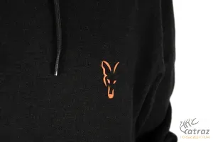 Fox Fekete Narancs Kapucnis Pulóver Méret: 2XL - Fox Collection Hoody B/O