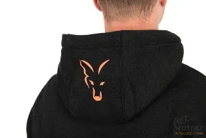 Fox Fekete Narancs Kapucnis Pulóver Méret: 2XL - Fox Collection Hoody B/O