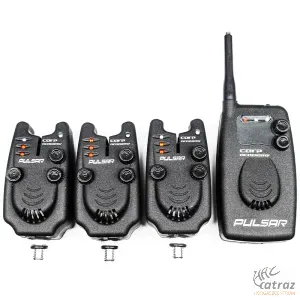 Carp Academy Pulsar Elektromos Kapásjelző Készlet 3+1 db + 3 db Swinger Láncos Kapásjelző