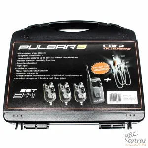 Carp Academy Pulsar Elektromos Kapásjelző Készlet 3+1 db + 3 db Swinger Láncos Kapásjelző