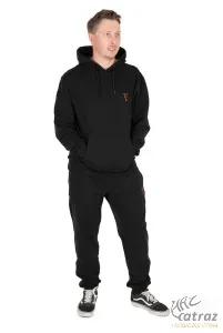 Fox Fekete Narancs Kapucnis Pulóver Méret: 3XL - Fox Collection Hoody B/O