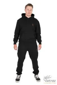 Fox Fekete Narancs Kapucnis Pulóver Méret: 3XL - Fox Collection Hoody B/O