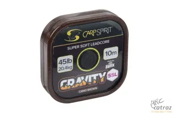 Előkezsinór CarpSpirit Gravity SSL Camo Brown 10m 45lb