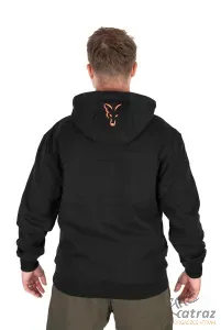 Fox Fekete Narancs Kapucnis Pulóver Méret: 3XL - Fox Collection Hoody B/O