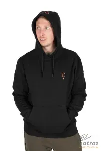 Fox Fekete Narancs Kapucnis Pulóver Méret: 3XL - Fox Collection Hoody B/O