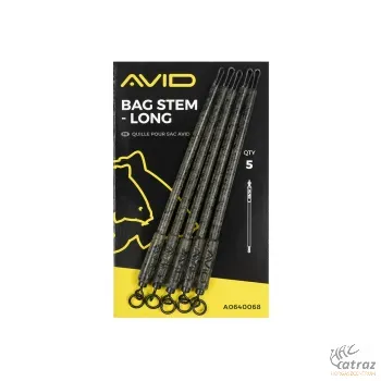 Avid Carp Bag Stem Long - Hosszú Szár Forgóval PVA Tasakhoz 5 db/cs