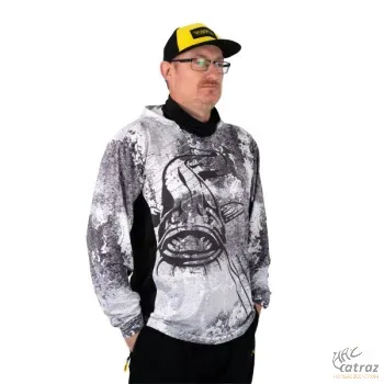 Black Cat Sun Jersey 2XL - Black Cat UV Álló Kapucnis Felső