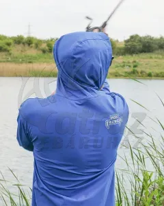 Fox Rage Blue Hooded T - L - Kapucnis felső
