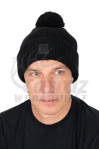 Fox Black HD Bobble Beanie - Fox Fekete Bojtos Téli Sapka