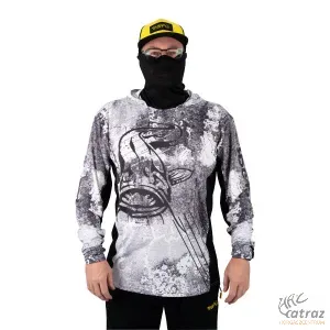 Black Cat Sun Jersey 2XL - Black Cat UV Álló Kapucnis Felső