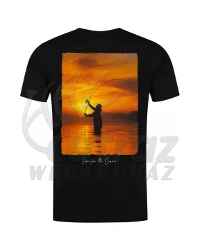 Korda Sunrise Tee Black – L – Horgász Póló