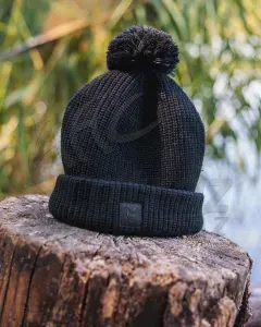 Fox Black HD Bobble Beanie - Fox Fekete Bojtos Téli Sapka