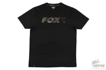 Fox Black Camo Print Póló Méret:L - Fox Fekete Camo Póló
