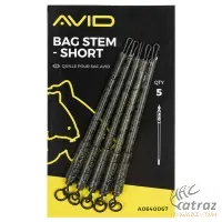 Avid Carp Bag Stem Short - Rövid Szár Forgóval PVA Tasakhoz 5 db/cs