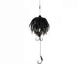 Black Cat Real Worm Teaser Black Red Flash 80g – Vertikális Harcsa Csali