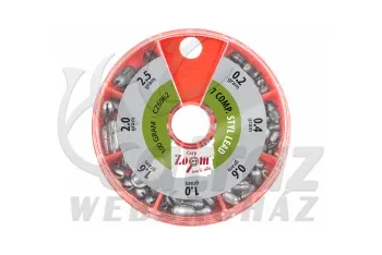 Carp Zoom Styl Ólom Készlet 7 Rekeszes - Carp Zoom Hengeres Sörétólom
