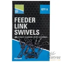 Preston Double Feeder Link Swivels - Preston Innovations Feeder Kapocs 8 db/cs