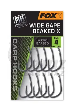 Fox Wide Gape Beaked X – 4 – Erősített Pontyozó Horog