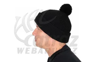Fox Black HD Bobble Beanie - Fox Fekete Bojtos Téli Sapka