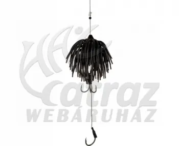 Black Cat Real Worm Teaser Black Red Flash 160g – Vertikális Harcsa Csali