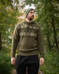 Fox Xmas Hoodie M - Fox Karácsonyi Kötött Pulóver